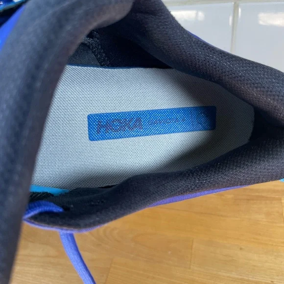 Hoka Gaviota 4 Men's Blue and Black Cushioning Running Shoes - Picture 9 of 13